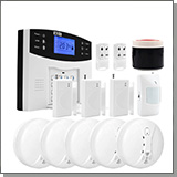 Охранно-пожарная GSM сигнализация «SmartСтраж Сигнал-GSM-12» с 12 датчиками