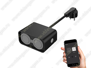 Умная наружная влагозащищенная двойная WI-FI розетка - SmartСтраж-26EU-Street